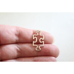 Sterling Silver Autism Awareness Puzzle Piece Charm, Autism Awareness Charm